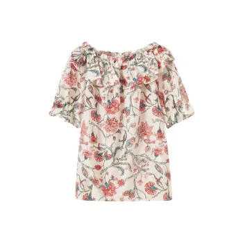 SHUIYUNJIAN Shirt Women's Apricot Blossom