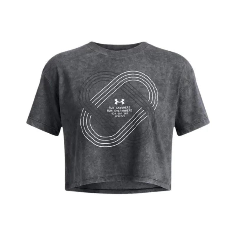 Under Armour Anywhere Drop Shoulder Sleeve T Shirt Women's Black-0