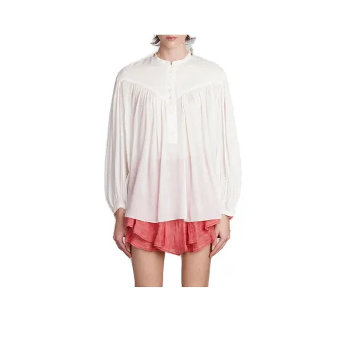 ISABEL MARANT Kiledia Long-Sleeved Pintuck-Detailed Blouse