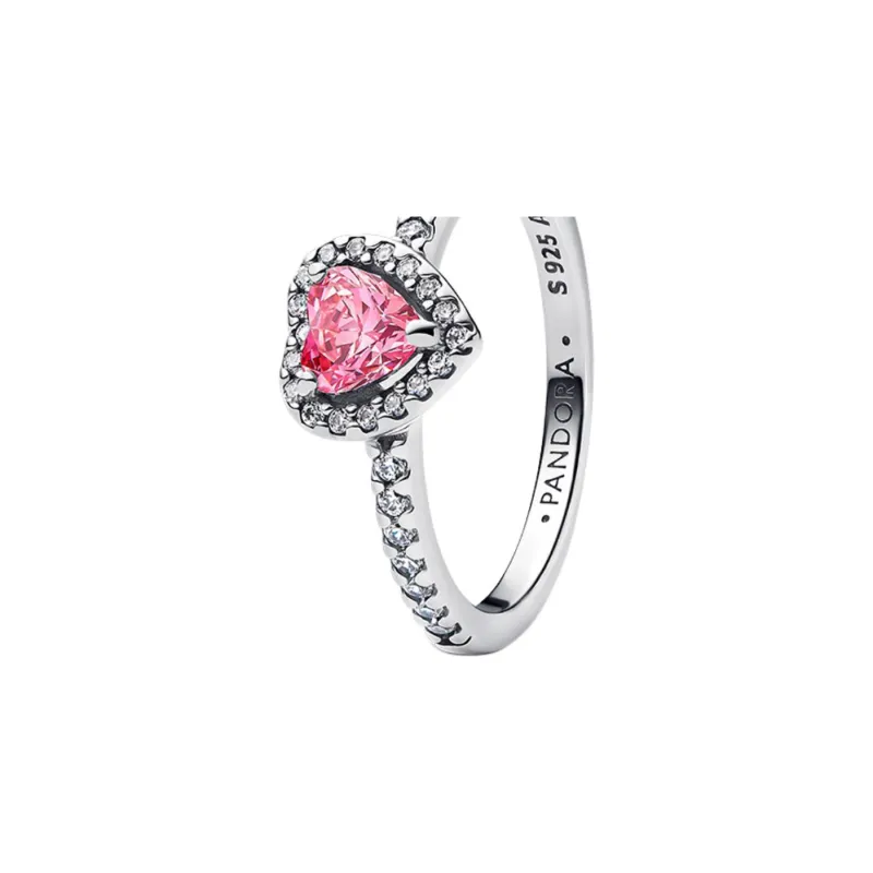 Pandora 925 Sterling Silver Rings Women's Pink-2