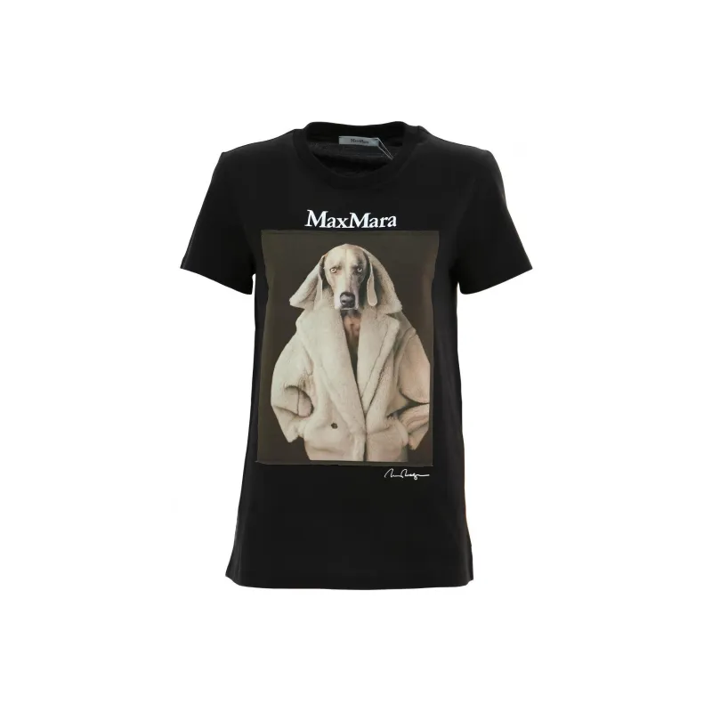MaxMara Graphic Printed Crewneck T-Shirt-0