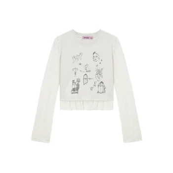 UNVESNO T Shirt Women's Cool Beige Apricot