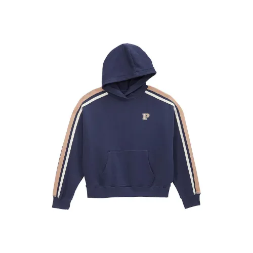 Victoria's Secret PINK Ivy Fleece Campus Hoodie / Midnight Navy Sweatshirt Women's Marine Blue
