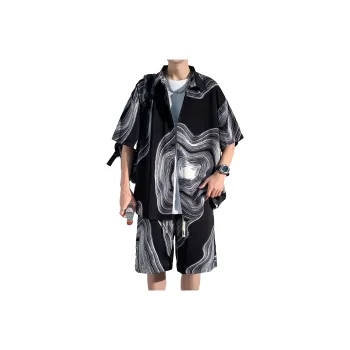 ZWWWZ Shirt Matching Set Unisex