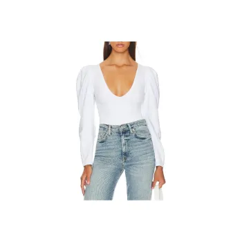 FREE PEOPLE Bodysuits Women's White