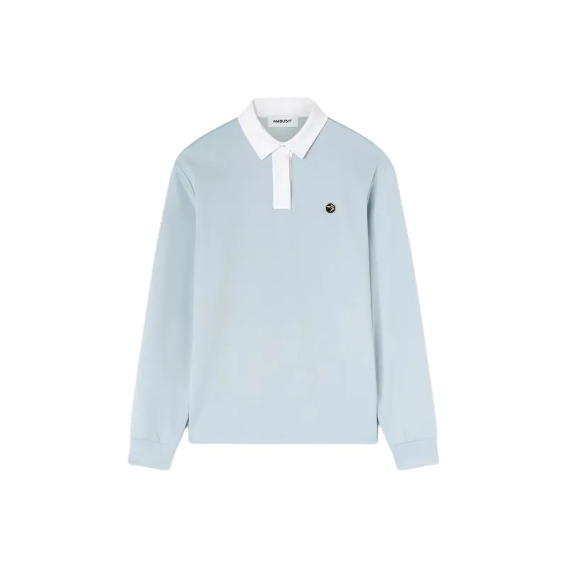 AMBUSH Logo Plaque Long Sleeved Polo Shirt-0