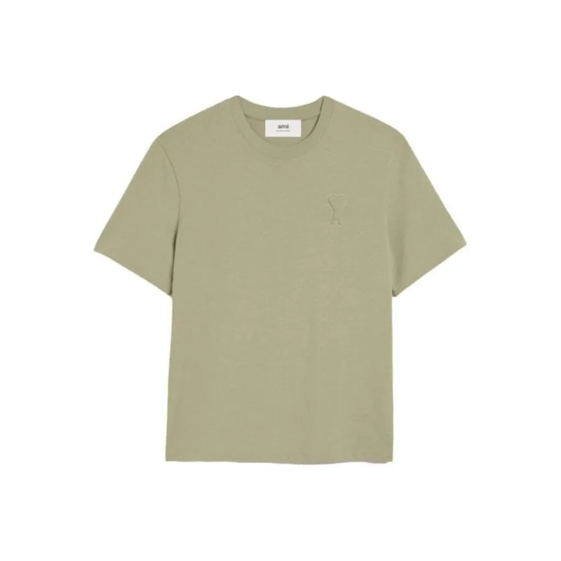 AMIPARIS Logo embossed Cotton T shirt-0