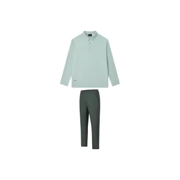 FILA Casual Sportswear Men Tourmaline Blue+Pinecone Green