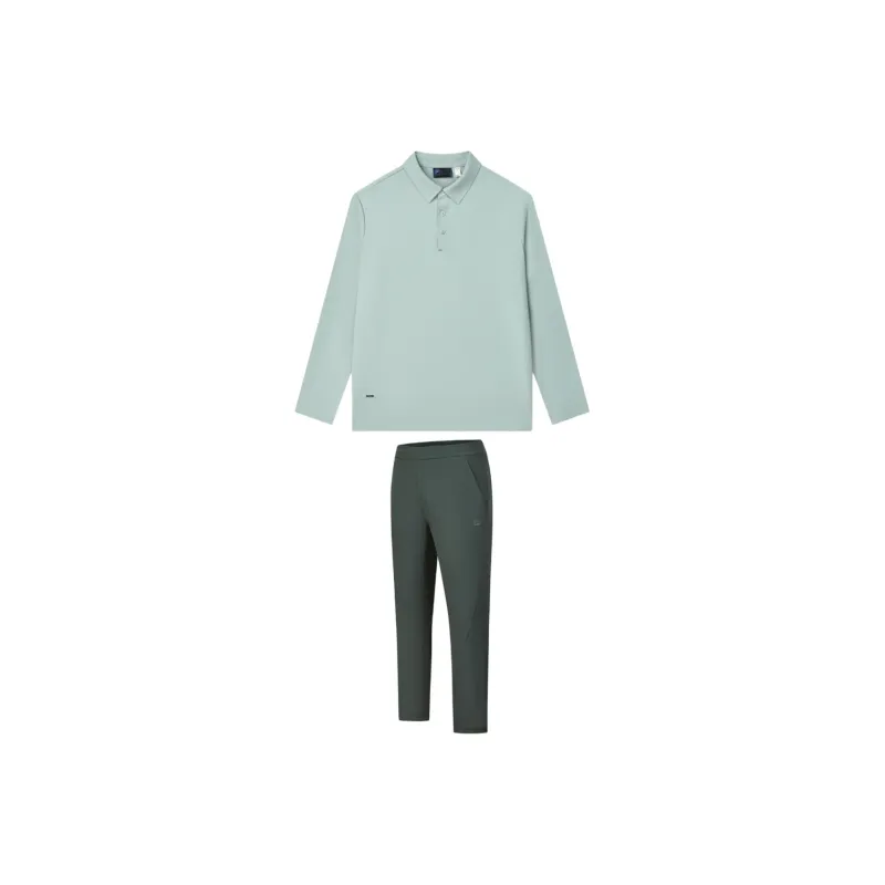 FILA Casual Sportswear Men Tourmaline Blue+Pinecone Green-0