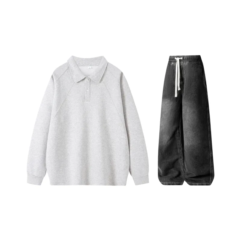 A.X.S.K Sweatshirt Sets Unisex-8