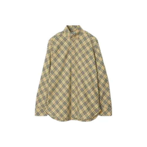 Burberry Check Pattern Long Sleeved Shirt