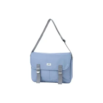 Anello Polyester Messenger Bag Crossbody Bag Shoulder Bag Unisex Gray Blue