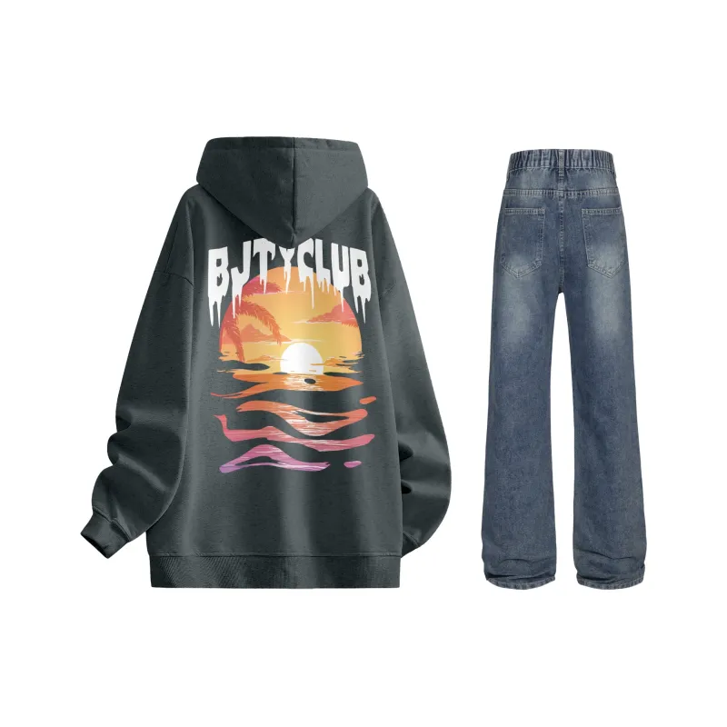 BJTY Sweatshirt Sets Unisex-40
