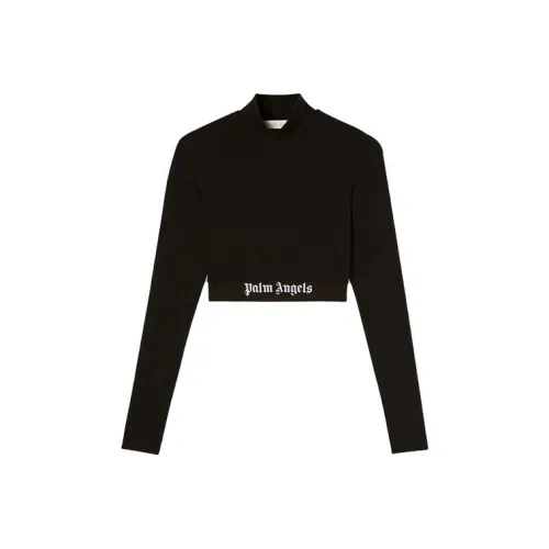 PALM ANGELS Logo underband Crop Top