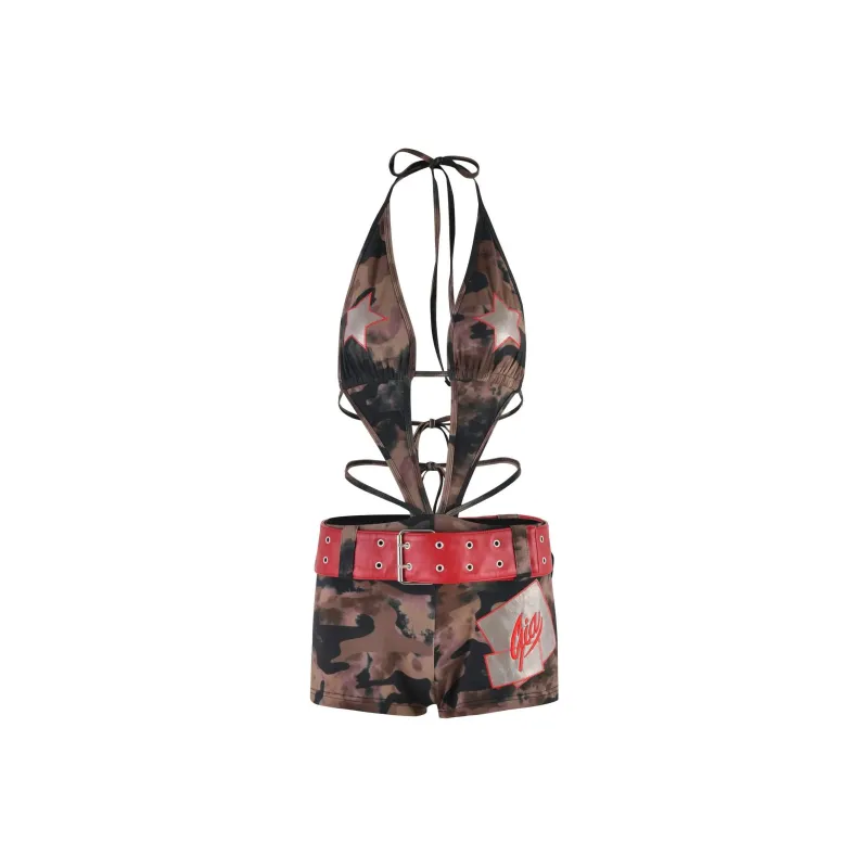 I.AM.GIA LIANNA ROMPER Bodysuits Women's Camo/Camouflage-0