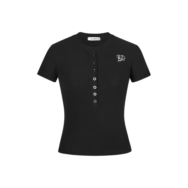 ONE SHALLOW Slim Fit Set in Sleeve T Shirt Women's-6