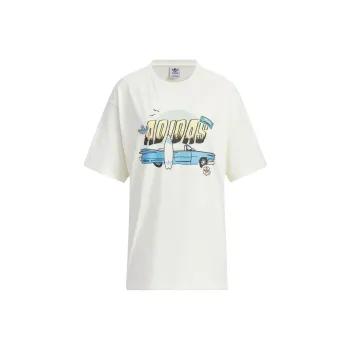 adidas originals Summer Holiday Graphic Play Short Sleeve Tee 'Off White'