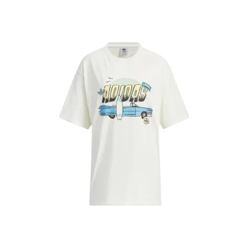adidas originals Summer Holiday Graphic Play Short Sleeve Tee 'Off White'