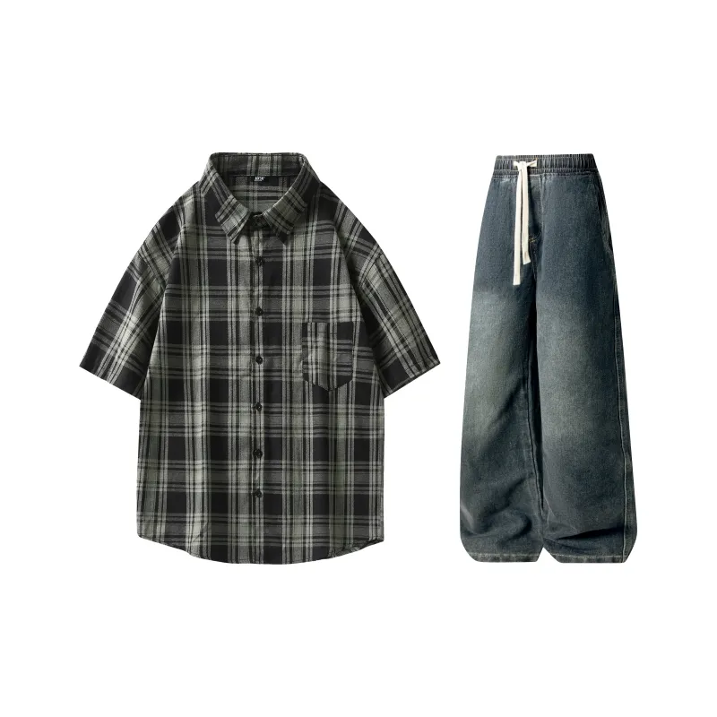 A.X.S.K Shirt Matching Set Unisex-56