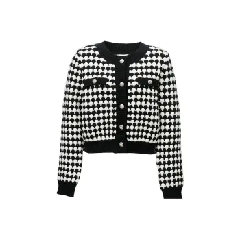 ONLY Knitwear Women's H13 Cocoa Black White Polka Dot COCO BLACK DOTS