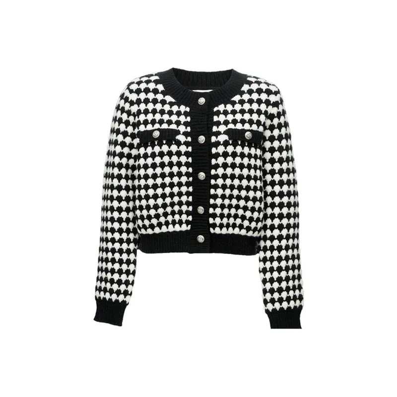 ONLY Knitwear Women's H13 Cocoa Black White Polka Dot COCO BLACK DOTS-0