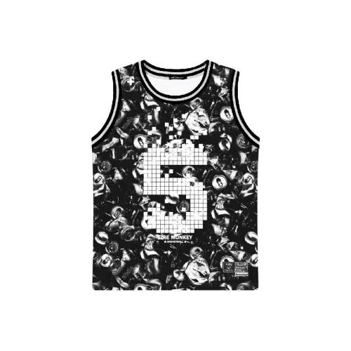 FireMonkey Basketball Jersey Unisex Pixel Black
