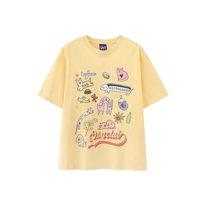 QISENYAR T-Shirts Unisex-0