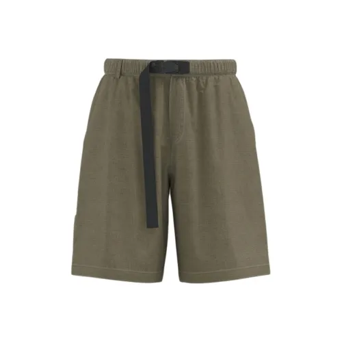 URBAN REVIVO Casual Shorts Men's Logo Green Plaid