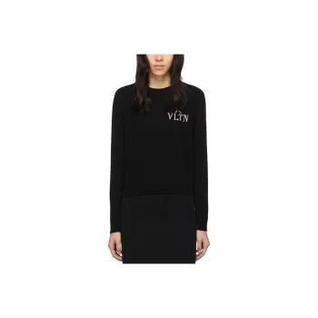 Valentino SS22 Cashmere Sweater Women's Black