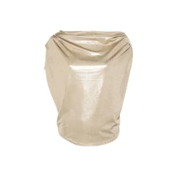 LAUREN RALPH LAUREN Asymmetric One Shoulder Draped Blouse