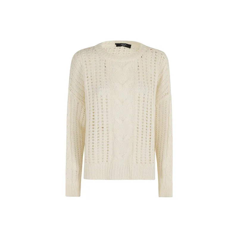 WEEKEND MaxMara Crewneck Crochet Jumper-0