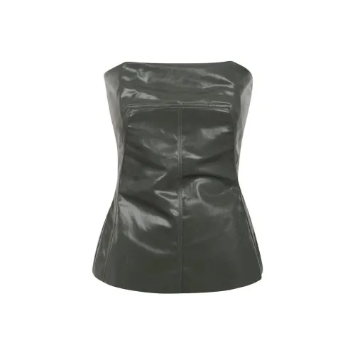 RICK OWENS Strapless Tops Women's Green