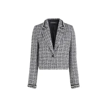 KARL LAGERFELD / Karl Lagerfeld Jeans Embellished Tweed Jacket