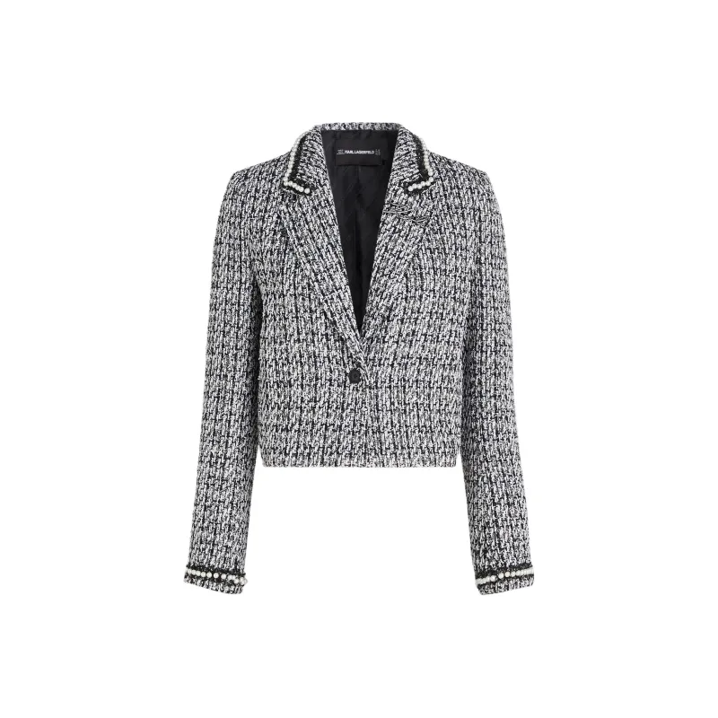 KARL LAGERFELD / Karl Lagerfeld Jeans Embellished Tweed Jacket-0