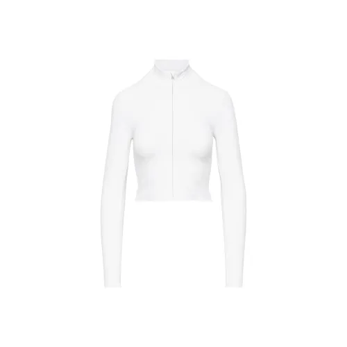 ARITZIA Golden BUTTER Limit Zip Longsleeve Jackets Coats Women's WHITE GOLD/White Gold