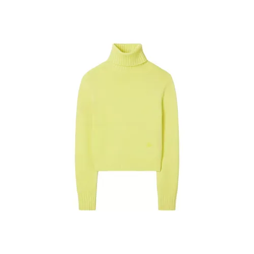 TORY BURCH Cashmere Sweaters Women's Bright Lemon Yellow