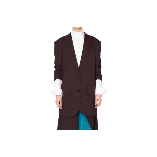 Kolor Jackets Coats Women's Deep Bordeaux Wine Color