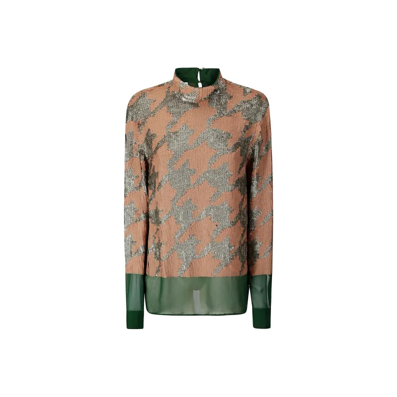 DRIES VAN NOTEN Embellished Panelled Blouse-0