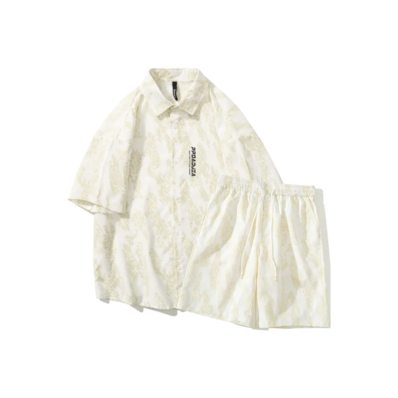 MARK WAFFLE Shirt Matching Set Unisex-0