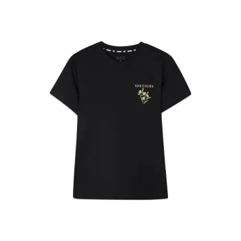 Skechers T Shirt Women's Carbon Black