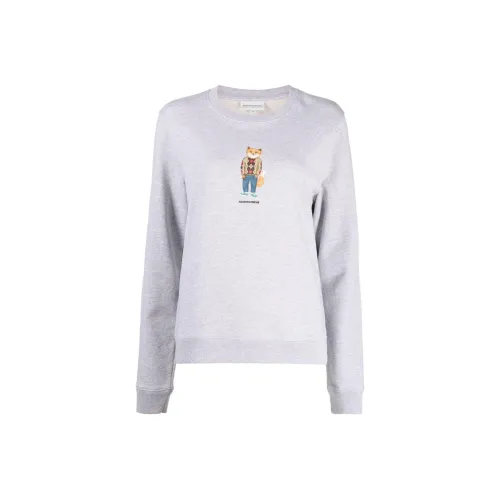 Maison Kitsune Bold Fox Head Patch Crewneck T Shirt