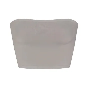 SKIMS SOFT SMOOTHING SEAMLESS CROPPED TUBE TOP Strapless Top Women's SMOKE/Smoke Gray