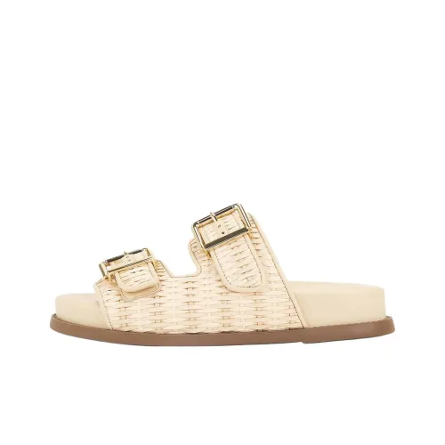 Schutz Slide Slippers Women's Beige