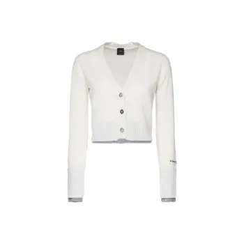 PINKO V Neck Cropped Cardigan