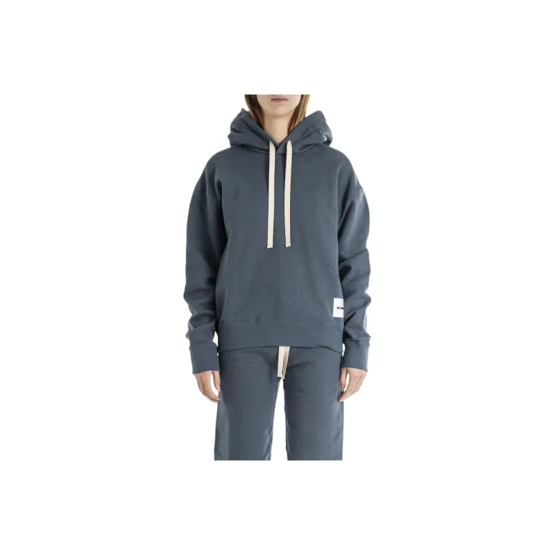 JIL SANDER + Logo Patch Drawstring Hoodie-0