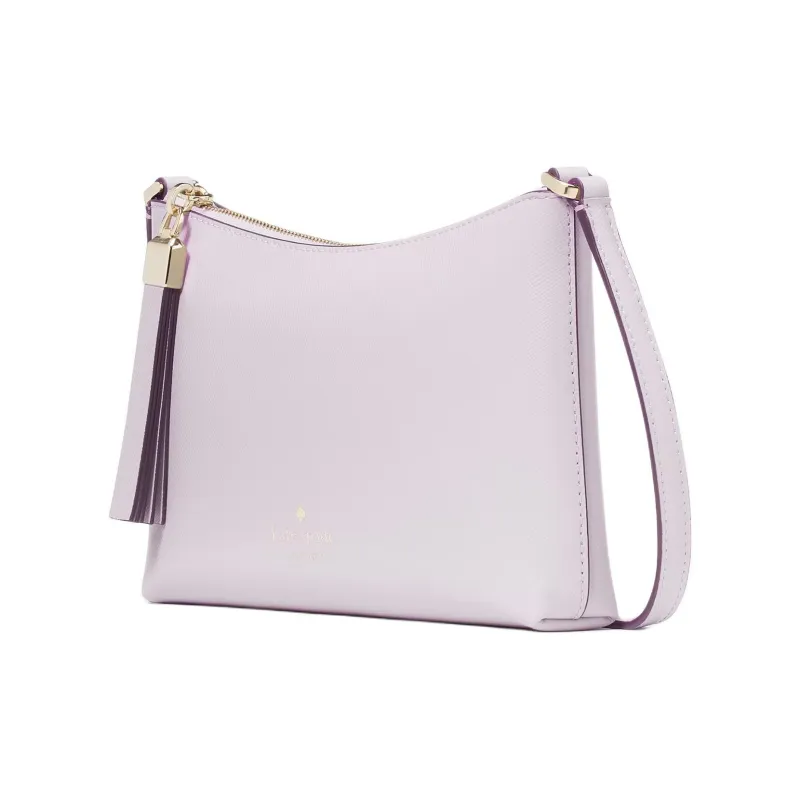 Kate Spade Leather Crossbody Bag, Shoulder Bag Trumpets Women's Light Purple-1