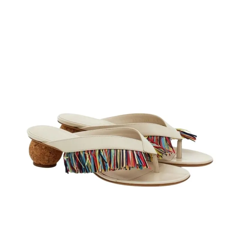 FERRAGAMO Flip Flops 4.5cm Women's White-2