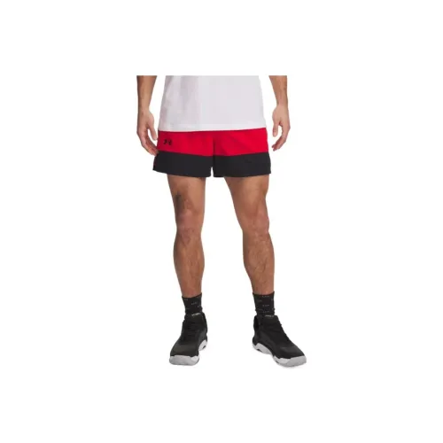 Under Armour Zone Casual Shorts Men's Red Black