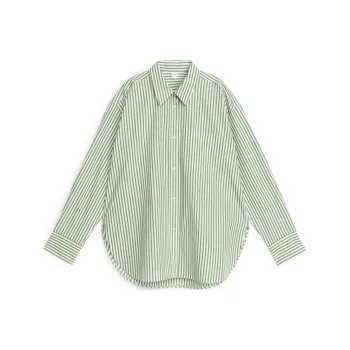 ARKET Shirt Women's Green/White