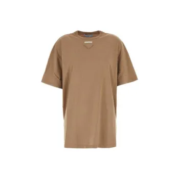 PRADA Logo Triangle Crewneck T Shirt
